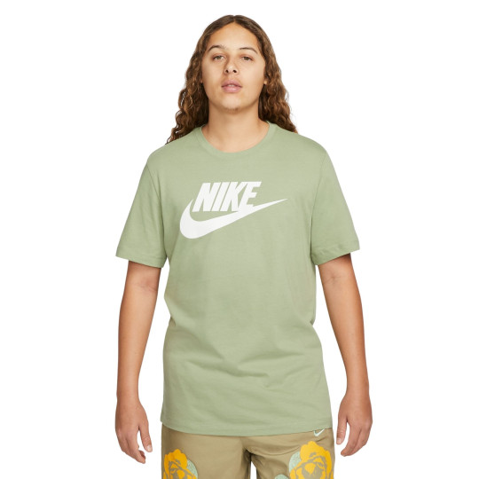 Nike Sportswear Icon Futura T-Shirt Groengrijs Wit