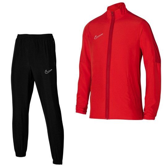 Nike Academy 23 Full-Zip Trainingspack Woven Kids Rood Zwart Wit