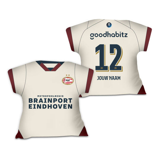 PSV Shirtkussen Uit 2023-2024 Gepersonaliseerd