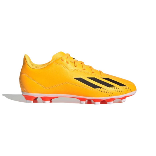 adidas X Speedportal.4 Gras / Kunstgras Voetbalschoenen (FxG) Kids Oranje Goud Zwart