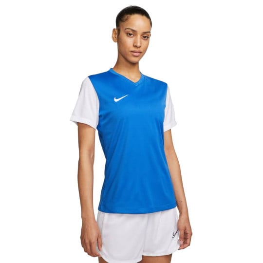 Nike Dri-Fit Tiempo Premier II Voetbalshirt Dames Blauw Wit