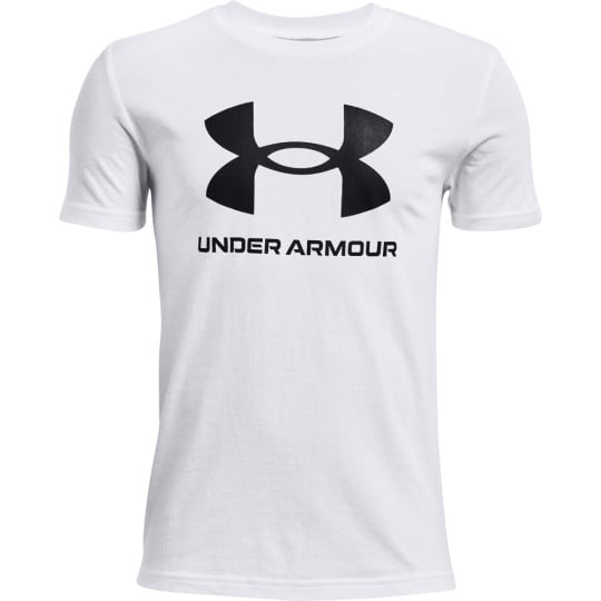 Under Armour Sportstyle Logo T-Shirt Enfants Blanc Noir