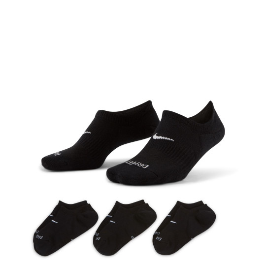 Nike Everyday Plus Cushioned Chaussettes Courtes 3-Pack Femmes Noir Blanc