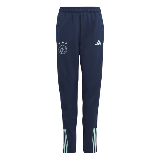adidas Ajax Trainingsbroek 2023-2024 Kids Donkerblauw Lichtblauw Wit
