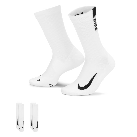 Nike Multiplier Sportsokken 2-Pack Wit Zwart