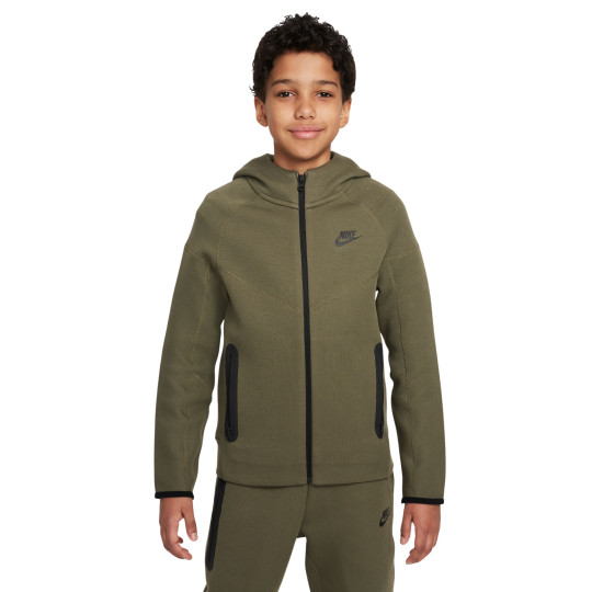 Nike Tech Fleece Vest Kids Olijfgroen Zwart 2023