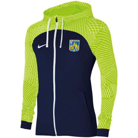 Nike KVC Westerlo Trainingsjack 2023-2024 Donkerblauw Neongeel