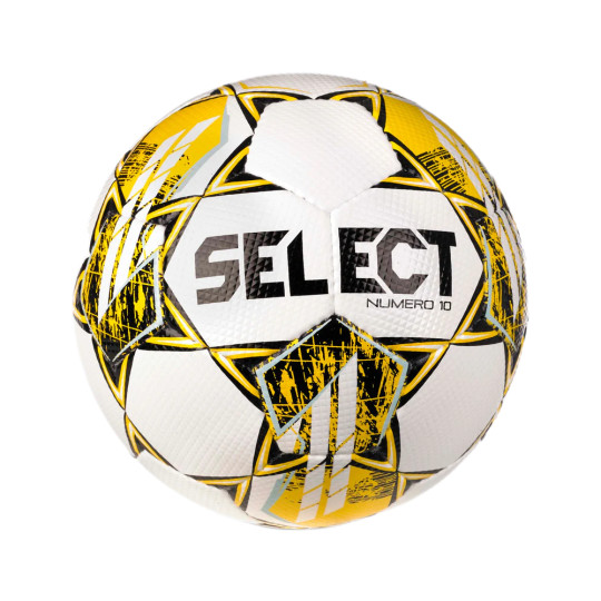 Select Numero 10 v23 Voetbal Maat 4 Wit Geel
