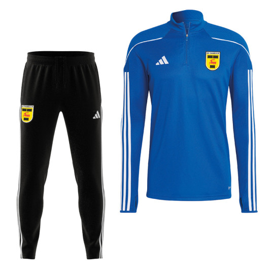 adidas SC Cambuur Trainingspak 1/4-Zip 2023-2024 Kids Blauw Zwart
