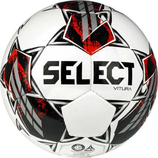 Select Vitura v23 Voetbal Maat 3 Wit Zwart Rood
