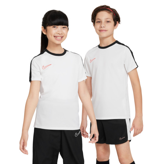 Nike Academy 23 Trainingsshirt Kids Wit Zwart Felrood