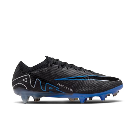Nike Zoom Mercurial Vapor 15 Elite Iron-Nop Football Shoes (SG) Anti-Clog Black Blue