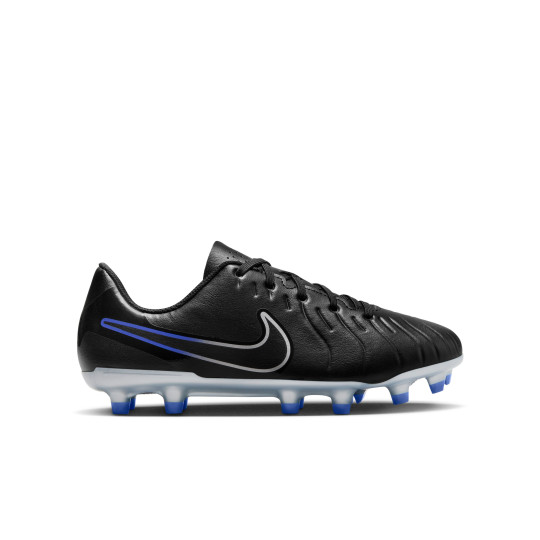 Nike Tiempo Legend 10 Club Gazon Naturel Gazon Artificiel Chaussures de Foot (MG) Enfants Noir Bleu