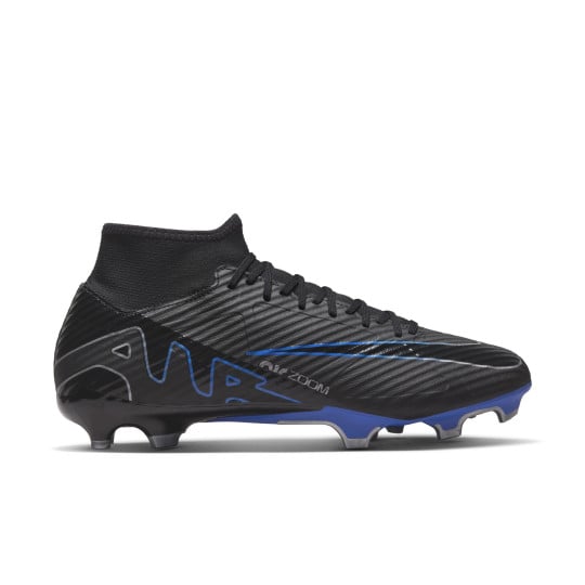 Nike Zoom Mercurial Superfly 9 Academy Grass/Artificial Grass Football Shoes (MG) Black Blue White