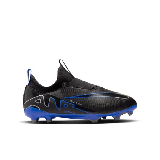Nike Zoom Mercurial Vapor 15 Academy Gazon Naturel Gazon Artificiel Chaussures de Football (MG) Enfants Noir Bleu
