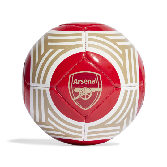 adidas Arsenal Mini Voetbal Maat 1 2023-2024 Rood Wit Goud