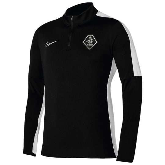 Nike KNVB Staff Training sweater 1/4-Zip Men Black White