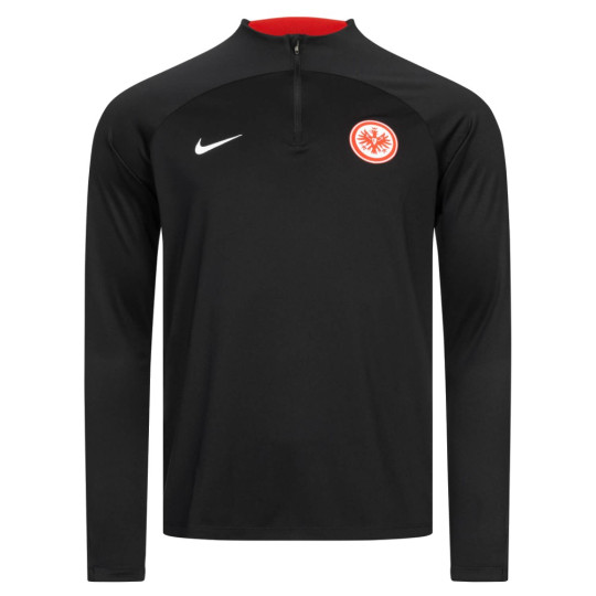 Nike Eintracht Frankfurt Academy Pro Trainingstrui 1/4-Zip 2023-2024 Zwart Rood Wit