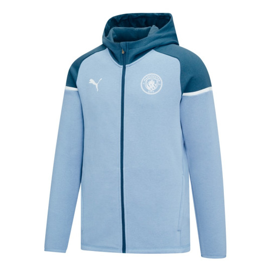 PUMA Manchester City Casual Vest 2023-2024 Lichtblauw Blauw Wit