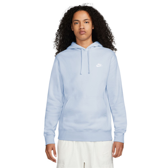 Nike Sportswear Club Fleece Hoodie Lichtblauw Wit