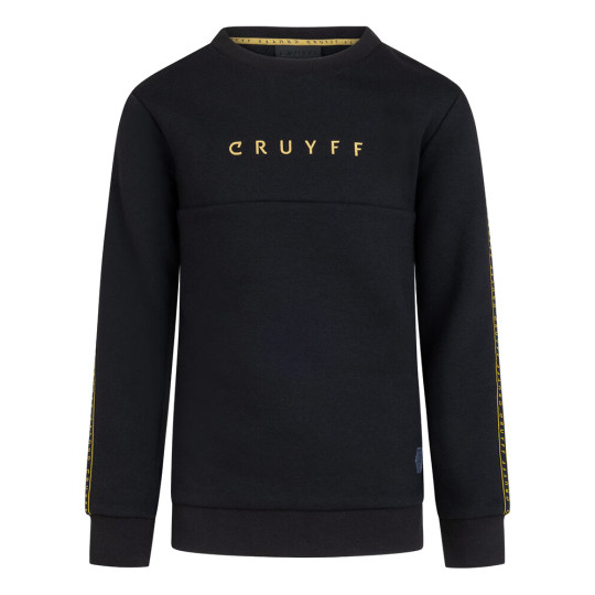 Cruyff Gamer Crew Sweater Kids Zwart Goud