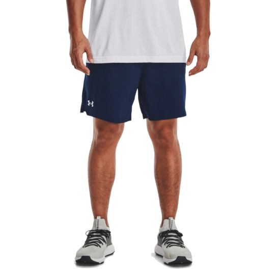 Under Armour Vanish Short d'Entraînement Woven Bleu Foncé Blanc