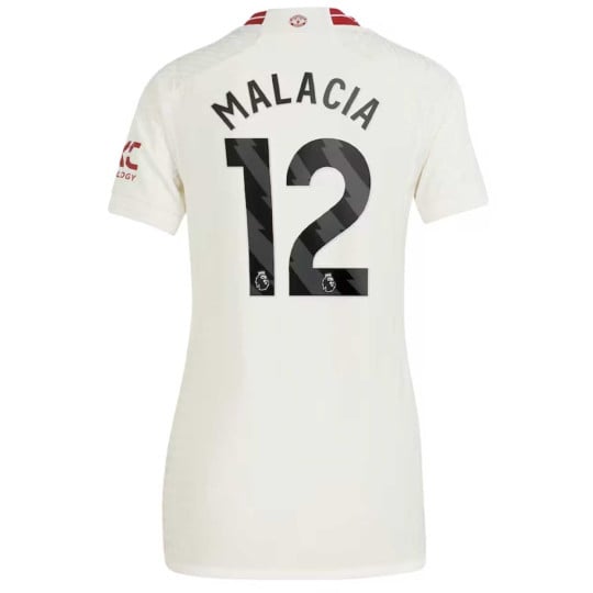 adidas Manchester United Malacia 12 Derde Shirt 2023-2024 Dames