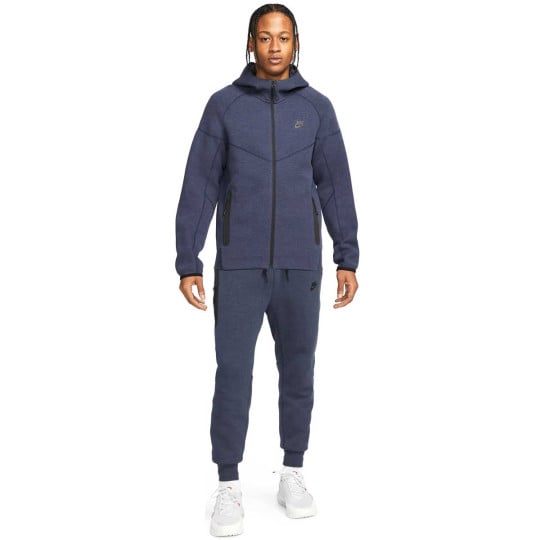 Nike Tech Fleece Sportswear Survêtement Bleu Foncé Noir
