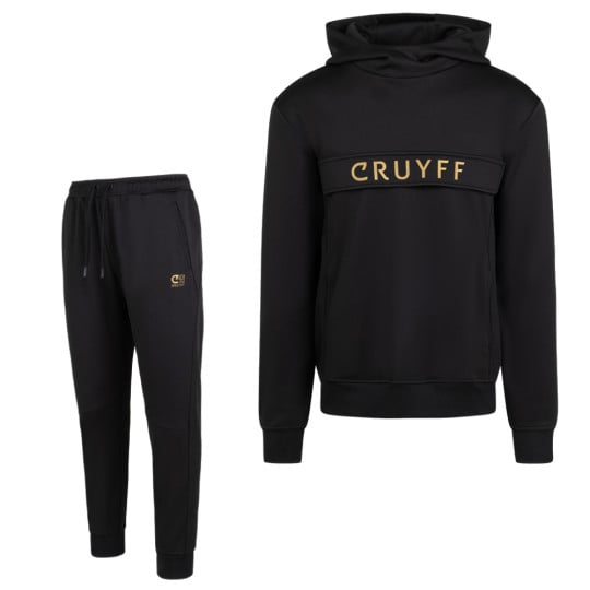 Cruyff Fuerza Trainingspak Zwart Goud