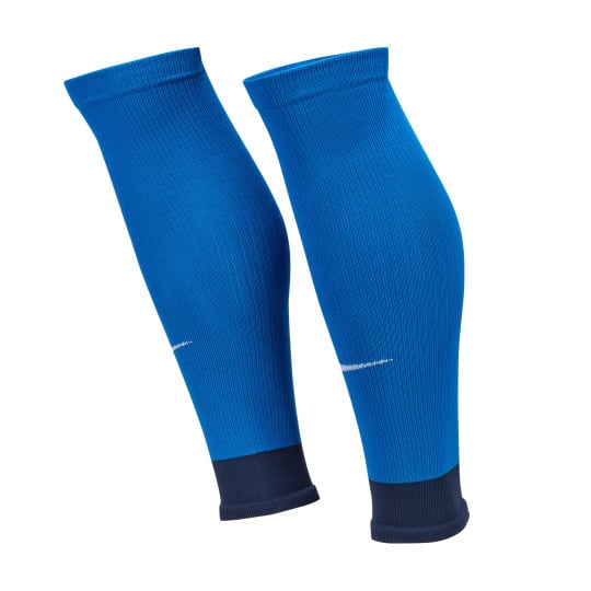 Nike Strike Manchons Chaussettes Bleu Bleu Foncé Blanc