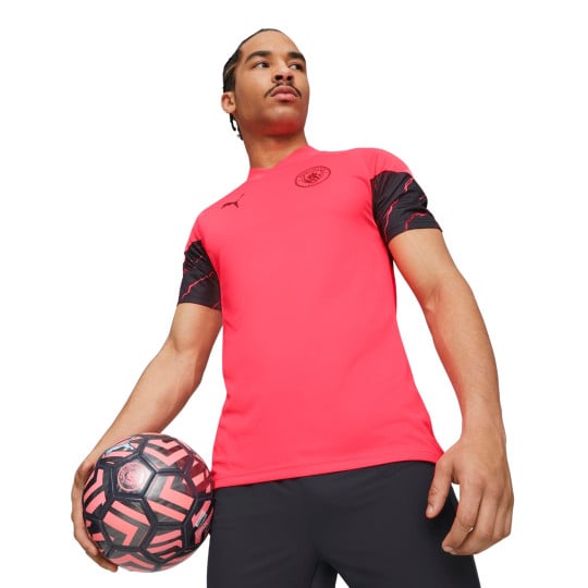 PUMA Manchester City Trainingsshirt 2023-2024 Roze Donkerblauw