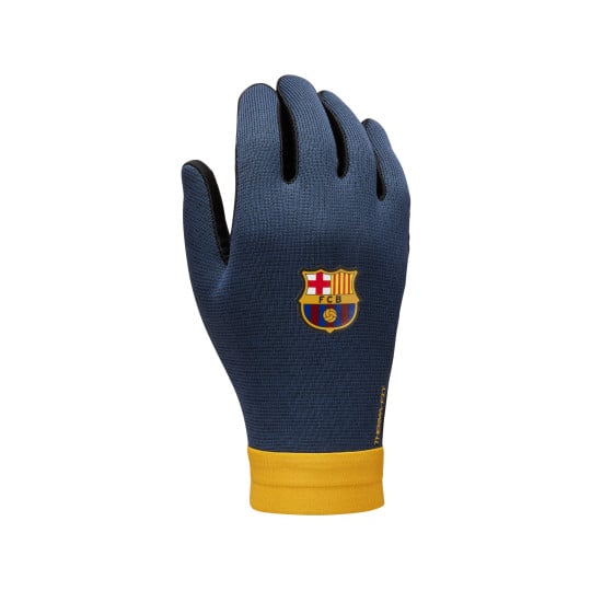 Nike FC Barcelona Academy Thermafit Handschoenen Donkerblauw Zwart Geel