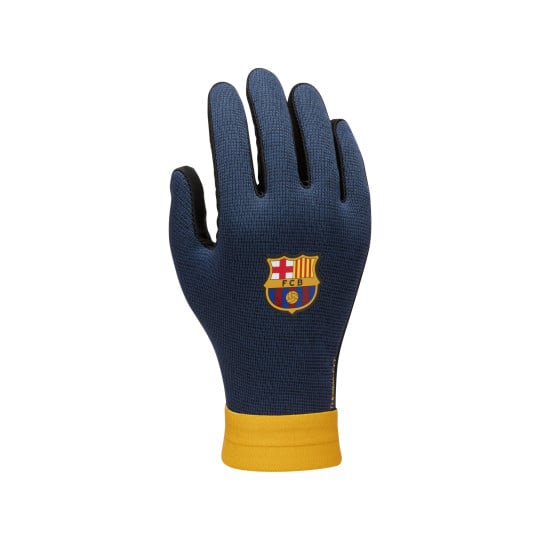 Nike FC Barcelona Academy Thermafit Handschoenen Kids Donkerblauw Zwart Geel