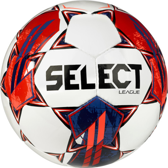 Select League v23 Voetbal Maat 5 Wit Felrood Donkerblauw