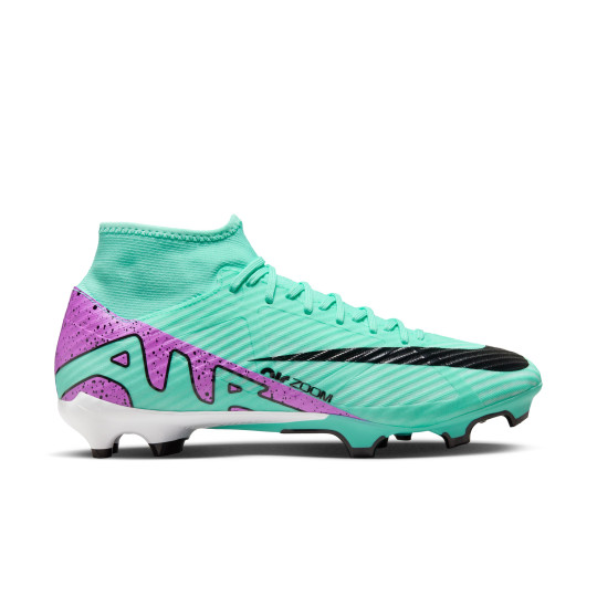 Nike Zoom Mercurial Superfly Academy 9 Grass/ Artificial Grass Football Shoes (MG) Turquoise Purple Black White