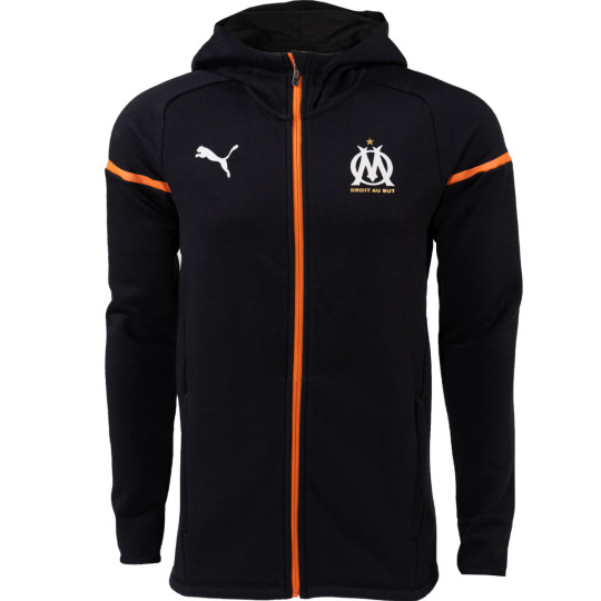 PUMA Olympique Marseille Casual Vest 2023-2024 Zwart Oranje
