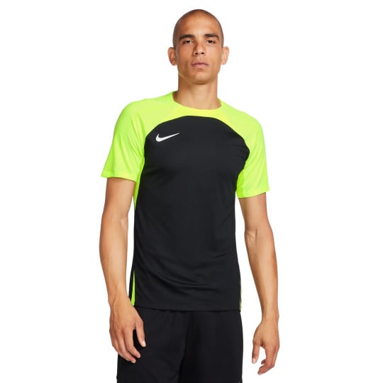 Nike Dri-Fit Strike III Football Shirt Black Yellow White