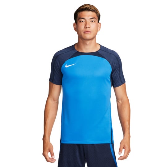 Nike Dri-Fit Strike III Soccer Jersey Dark Blue White