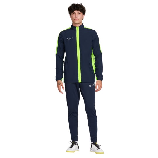 Nike Dri-FIT Academy 23 Full-Zip Survêtement Woven Bleu Foncé Jaune Blanc