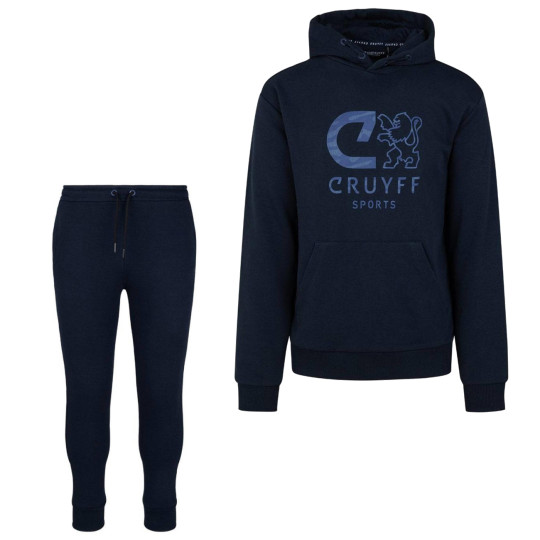Cruyff Xinner Trainingspak Donkerblauw Camo Blauw