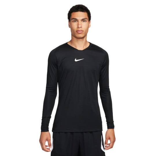 Nike Park Dri-Fit Long Sleeve Base Layer Black White