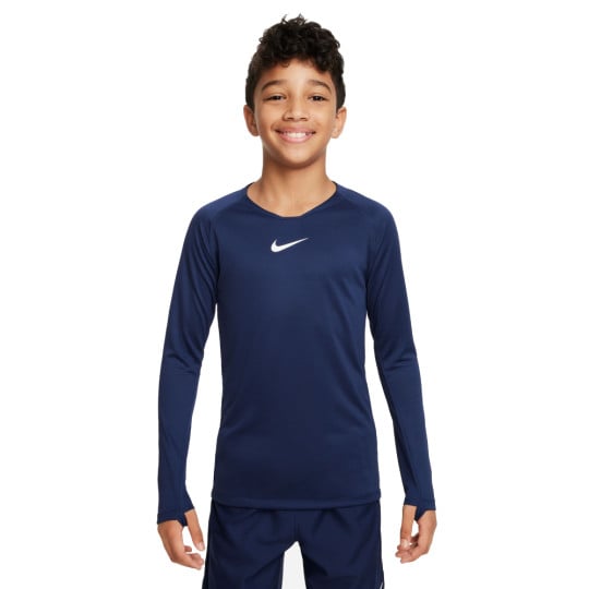 Nike Dri-FIT Park Ondershirt Lange Mouwen Kids Donkerblauw