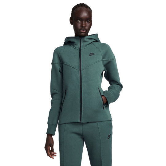 Nike Tech Fleece Sportswear Vest Dames Donkergroen Zwart