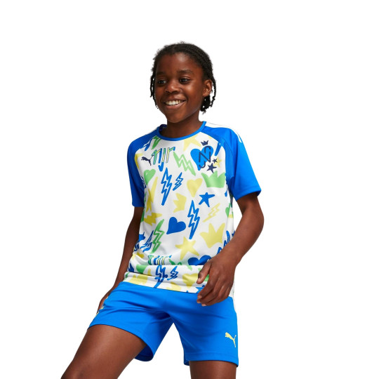 PUMA Neymar Jr. Trainingsshirt Kids Wit Blauw Geel