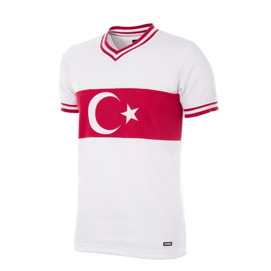 COPA Turquie 1979 Maillot de Foot Rétro Blanc Rouge