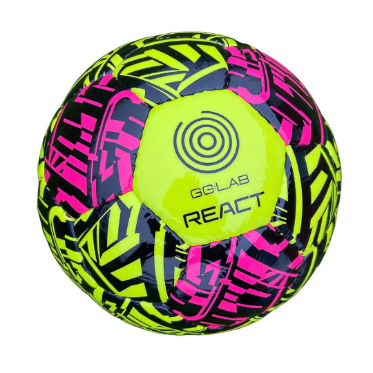 GG:LAB Reflextraining Voetbal Maat 5 Zwart Roze Groen