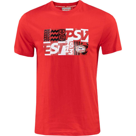 PSV T-shirt Blokken Rood
