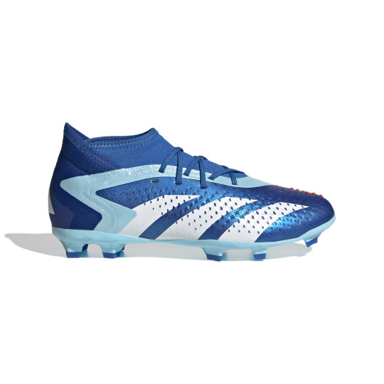 adidas Predator Accuracy.1 Gras Voetbalschoenen (FG) Kids Blauw Lichtblauw Wit