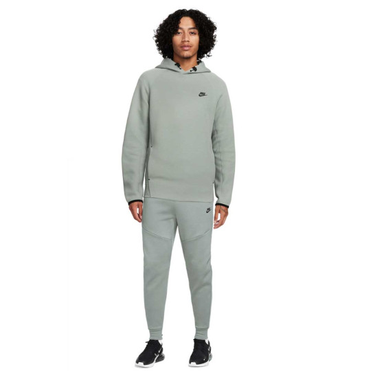 Nike Tech Fleece Sportswear Survêtement à Capuche Gris-Vert Noir