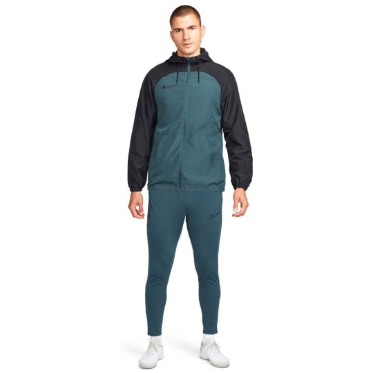 Nike Academy 23 Trainingspak Full-Zip Hooded Donkergroen Zwart Groen